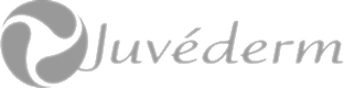 Juvéderm logo on a black background